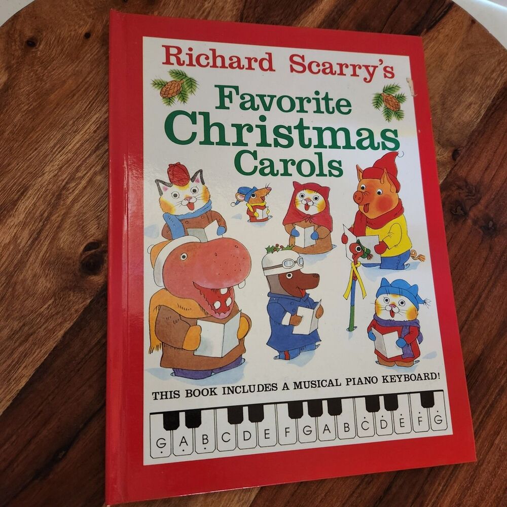 Richard Scarry’s Favorite Christmas Carols Musical Book 1990 – Sunny Books